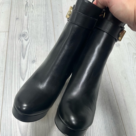 Michael Kors BRAND NEW Leather Platform Boots size 10 - Picture 5 of 8